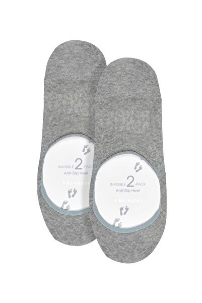 Burlington Damen Füßlinge, 2er-Pack – Everyday IN, rutschfester Absatz, einfarbig