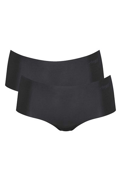 SLOGGI Damen Shorts, 2er Pack - Zero Microfibre 2.0 Shorts, Mikrofaser, einfarbig