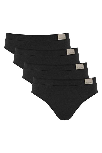 SLOGGI 4er-Pack Herren-Slips – natürlich, kurz, C4P, Bio-Baumwolle
