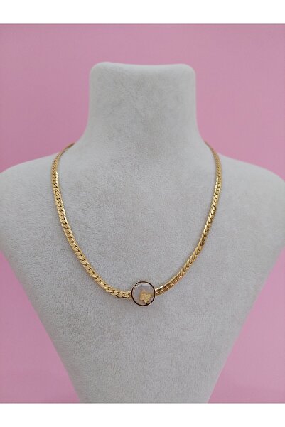 Pearl Stone Butterfly Unshakable Women's Steel Necklace