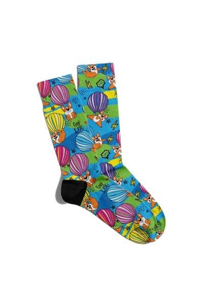 Eğlenceli Çoraplar Забавни чорапи Unisex Love Dog Pop Art Printed Socks Ecsok...