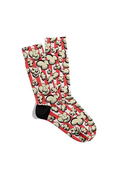 Eğlenceli Çoraplar Fun Socks Unisex Popcorn Popart Printed Socks Ecsoket322