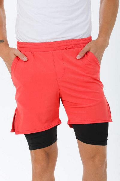 FİT WOMEN Unisex 2 In 1 Sports Fitness And Training Tights Shorts