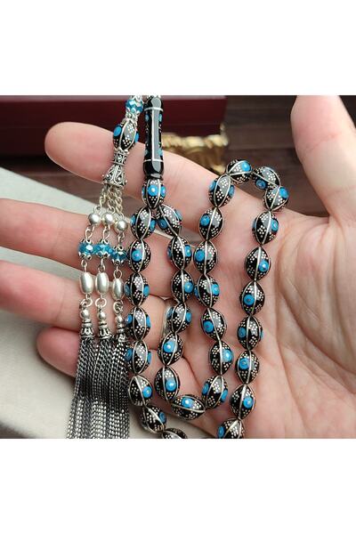 Altınsoy collection Original Full Gümüş Ve Mine Işlemeli Erzurum Oltu Taşı Te...