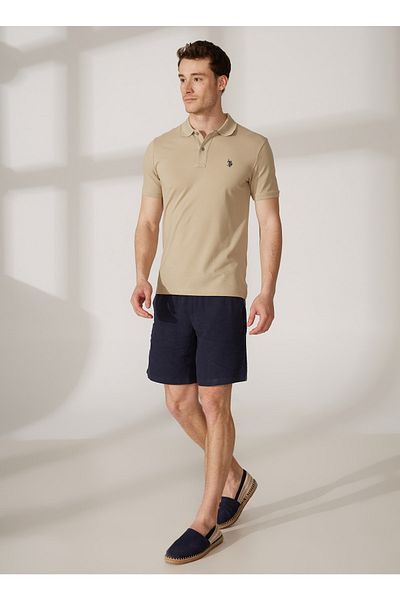 U.S. Polo Assn. Χακί ανδρικό μπλουζάκι πόλο Gtp04ıy023