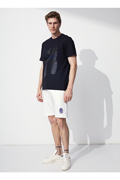 Black On Black Bisiklet Yaka Baskılı Siyah Erkek T-shirt E-fasıla