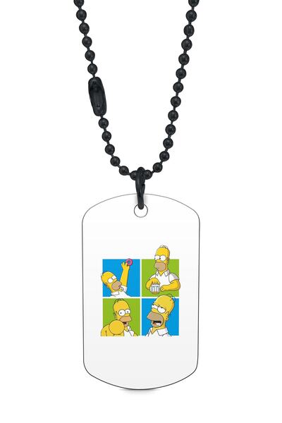 herotasarım قلادة سيمبسون سوداء - موديل Dft7480