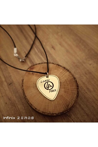 luffy design Linkin Park Yazı Ve Logo Lazer Işelemli Metal Pena Kolye