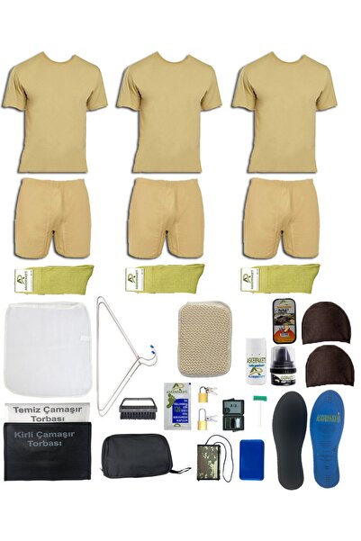 askerpaketi 3'lü Temel Asker Paketi-asker Seti-askeri Malzeme-bedelli Acemi T...