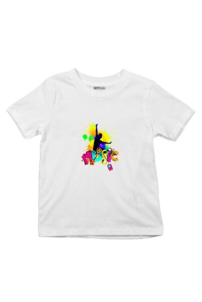 GreenMint تي شيرت للأطفال موسيقى الهيب هوب_em1691