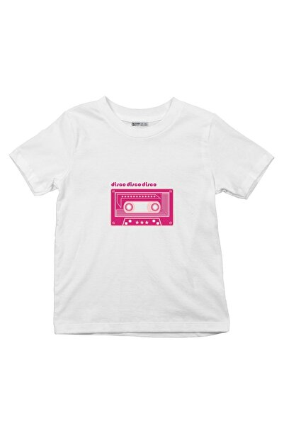 GreenMint تي شيرت للأطفال باللون الأرجواني ديسكو Music Tape_em2363