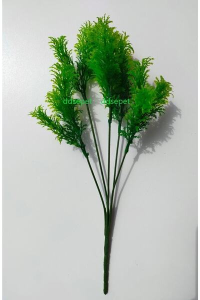 DDTREND Çam Yeşili Demet Yapay Çiçek Bitki Çim, Garnitür Dikey Bahçe Aranjman 30 Cm