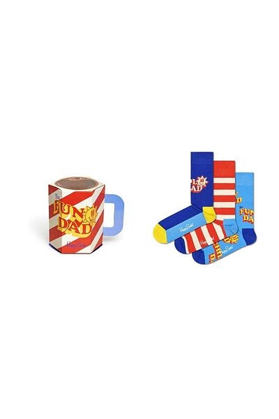 Happy Socks Herren-Socken zum Vatertag – 3er-Pack, Geschenkbox, Gemischte Farben