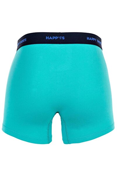 Happy Shorts Herren Boxershorts, 3er-Pack – Retro-Trikot, Logobund