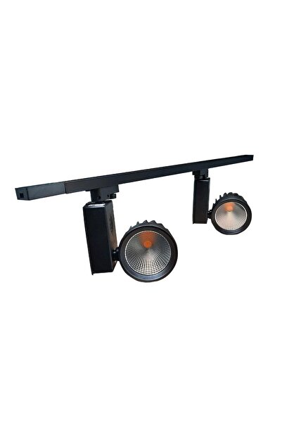 Mimarled Philips Ledli 30w Monofaze 2 Ad Siyah Ray Spot 12cm+1m Ray Beyaz Işık