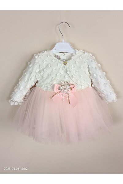 Guvaga Kız Çocuk Bayramlık Kız Bebek Tül Detaylı Tütülü Bolerolu Parti Düğün ...