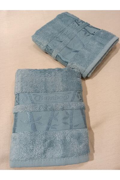 ŞENER HOME 2-х штучний рушник для рук і обличчя з бамбука першого сорту 50x90 - м'ятний