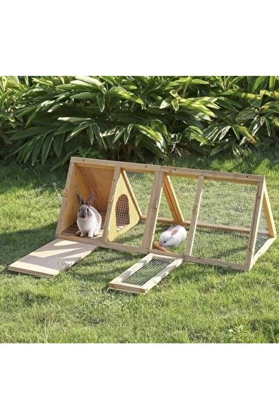 naturbird Ahşap Tavşan Çiti Tavşan Külübesi