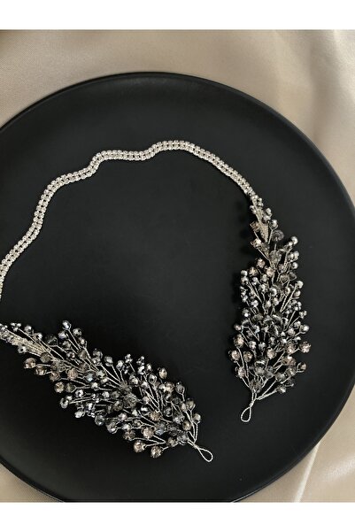 DOĞA ART STORE Λεπτομερές αξεσουάρ νυφικού και μαλλιών με πέτρα ζιργκόν