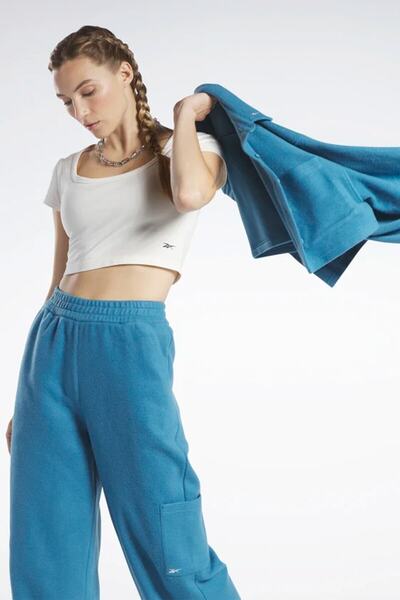 Reebok Cl Wde Jersey Top Beige Γυναικείο κοντομάνικο μπλουζάκι