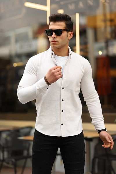 YNGMENCLASS Slim Fit Lumberjack Shirt