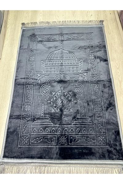 heptrend Luxury Thick Soft Plush Prayer Rug Non-Slip Base Dowry Casual Prayer Rug