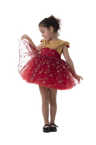 HEPSİMİNNAK Kız Çocuk Tütü Etekli Elbise Doğum Günü Parti Mezuniyet Düğün Kına