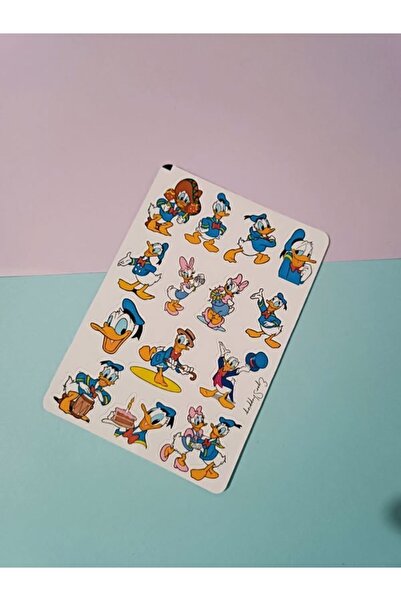 EyER Shoping Mickey Mause Donald Duck Winnie The Pooh Etiket Sticker Mavi