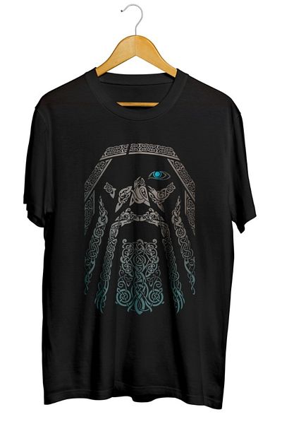karikatürstore Odın Essential Printed Unisex T-Shirt