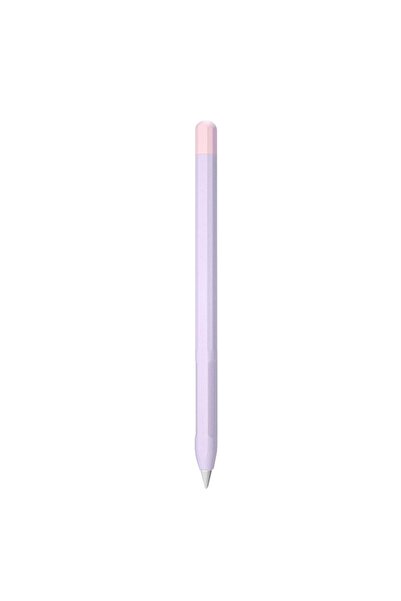 Microsonic Apple Pencil (2. Nesil) Kılıf Mat Silikon Pembe Lila