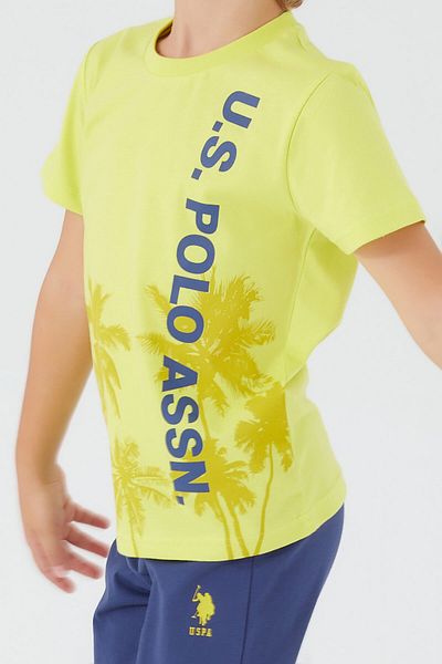 U.S. Polo Assn. Base. Polo Assn Pomegranate Flower Lemon Boy Capri Suit