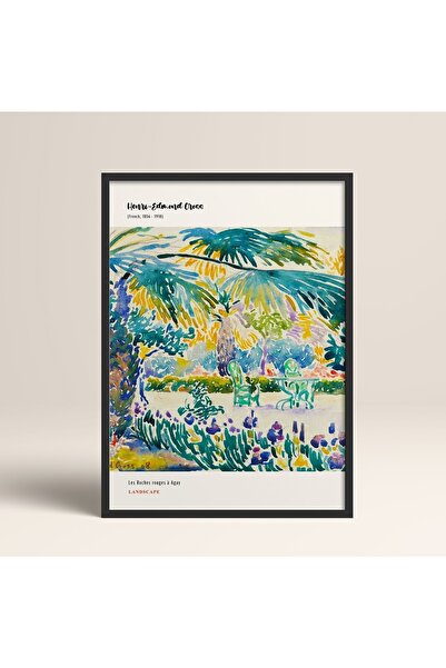 HOMEPACK Încadrat Modern Henri-edmond Cross 30x40cm 40x60cm 50x70cm Lemn alb negru Mdn004