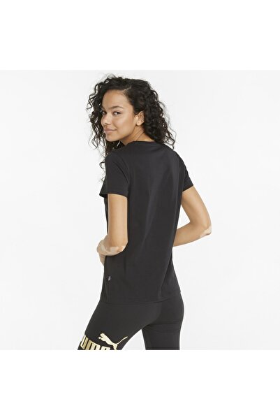 Puma ESS+ Metallic Logo f Tricou negru pentru femei 84830301