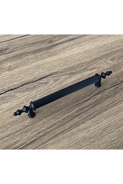 KOLDOOR Mat Siyah Mobilya Dolap Mutfak Çekmece Kulpu 192 Mm (19,2 Cm) 10 Adet
