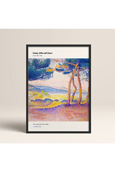 HOMEPACK Încadrat Modern Henri-edmond Cross 30x40cm 40x60cm 50x70cm Lemn alb negru Mdn013