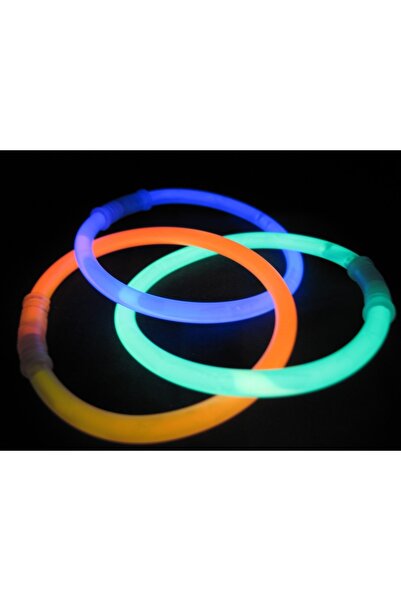 Reflect Your Style Işıklı Fosforlu Çubuk Glow Stick 50 Tane Kırılan Parti Aydınlatma (50 Adet Çubuk 50 Adet Bağlantı)