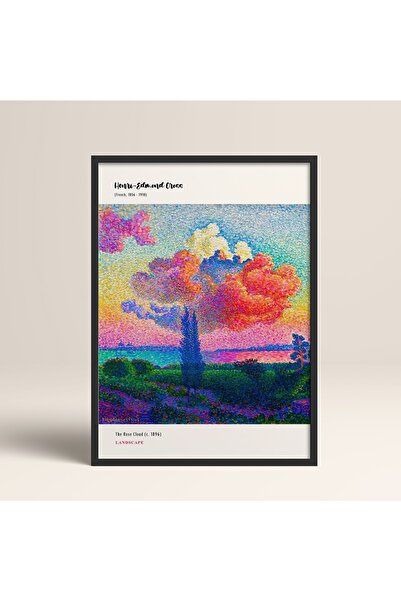 HOMEPACK Încadrat Modern Henri-edmond Cross 30x40cm 40x60cm Lemn alb negru Mdn005