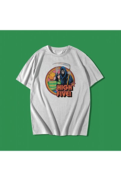 rebelberi Tricou din bumbac unisex supradimensionat, cu text în stil sarcasti...
