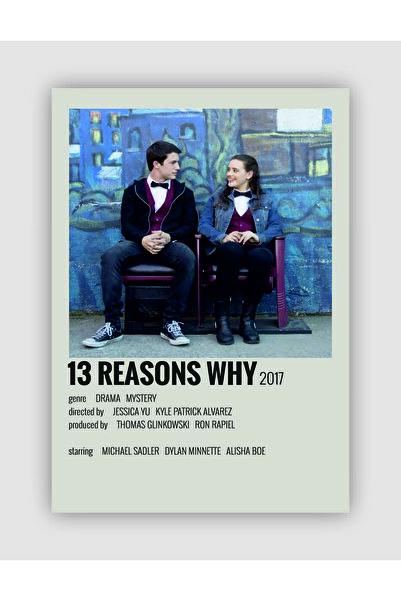 13 Reasons Why Film Info Card Wall Poster
