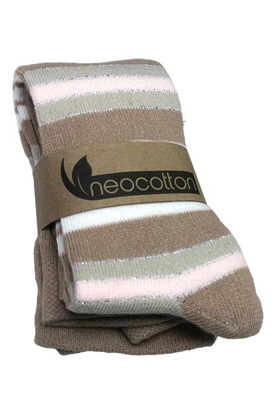 neocotton Памучни бебешки/детски чорапогащи с блясък и шарки Nc7020