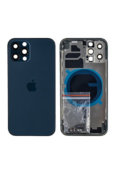 Genos Apple Iphone 12 Pro Uyumlu Kasa Boş Mavi