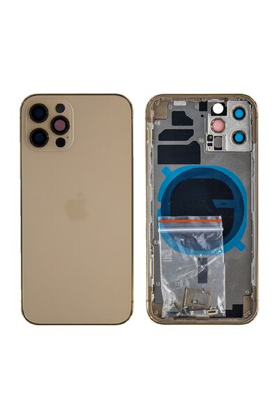 Genos Apple Iphone 12 Pro Uyumlu Kasa Boş Gold Altın