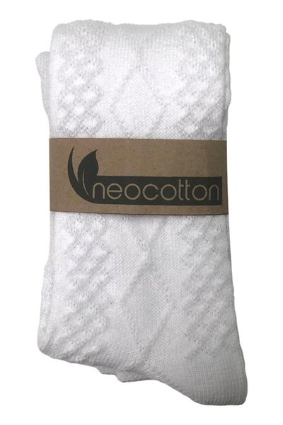 neocotton Детски памучен чорапогащник с шарка баклава Nc7028