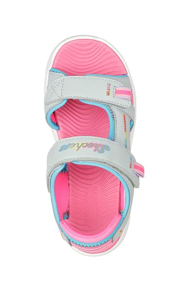 SKECHERS Sandalette - Silber - Flacher Absatz
