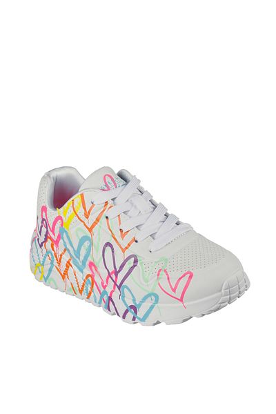 SKECHERS Sneaker - Weiß - Flacher Absatz