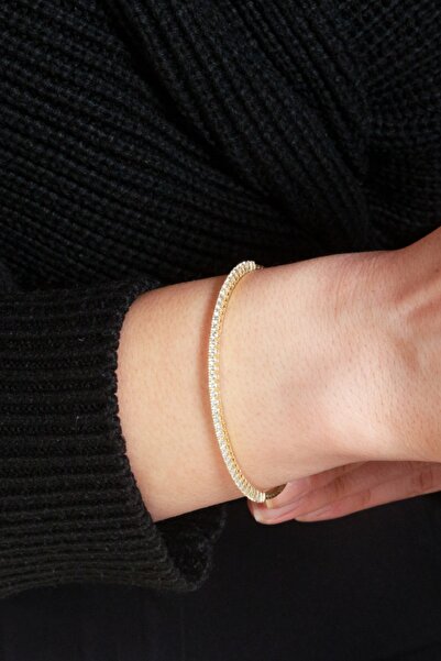 Adil İdil Kuyumculuk 14 Ayar Su Yolu Ince Kelepçe