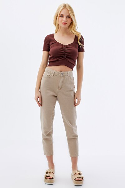 Pattaya Women's Gathered Ribbed Knitted Blouse P21s201-2453