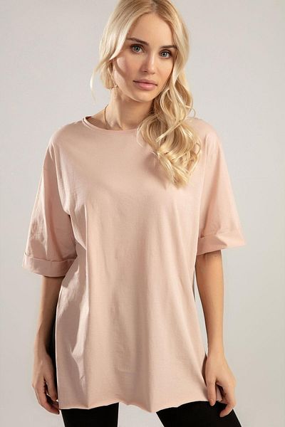 Pattaya Damen-T-Shirt mit geschlitztem Rundhalsausschnitt und kurzen Ärmeln Ptty20s-4123