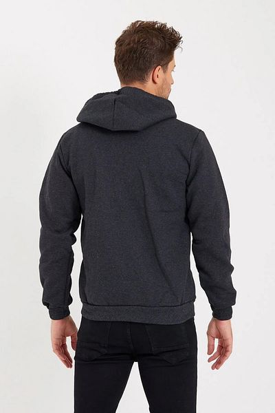 LUX Unisex Zippered 2 Thread Seasonal Anthracite Sweatshirt
