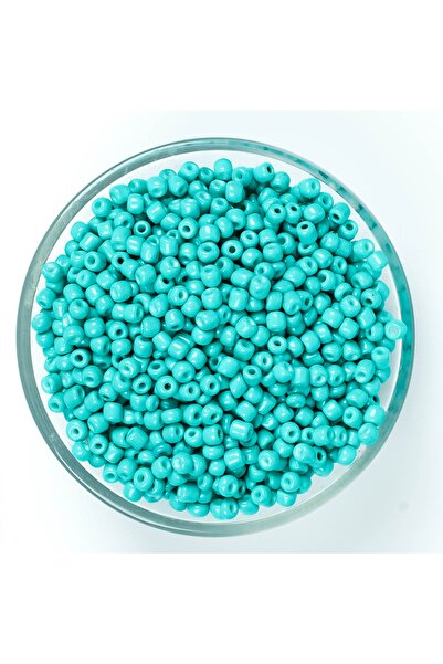 yfhobi 50 Gram - 4 Mm Turkuaz Renk Büyük Boy Kum Boncuk, Takı Yapım Boncuğu, ...